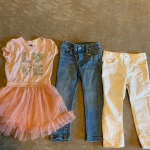 Toddler dress and pants.